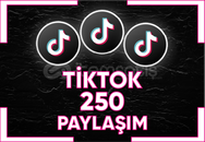 ⭐ [ SORUNSUZ ] TİKTOK 250 PAYLAŞIM ⭐