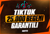 ✅[SORUNSUZ] Tiktok 25.000 Beğeni ⭐