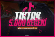 ⭐[Sorunsuz] TikTok 5000 Beğeni Garantili⭐