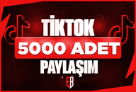 ⭐[SORUNSUZ]⚡TİKTOK 5000 Paylaşım⭐
