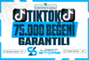 ⭐️(Sorunsuz⚡)⭐️TikTok 75.000 Beğeni+Garanti✅⭐️