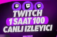 ⭐[SORUNSUZ] TWİTCH 1 SAAT 100 İZLEYİCİ ⭐