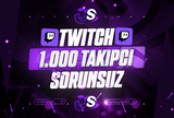 ⭐[SORUNSUZ] TWİTCH 1000 TAKİPÇİ⭐