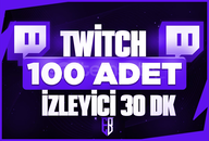 ⭐[SORUNSUZ]⚡TWİTCH 30DK'LIK 100 İZLEYİCİ⭐