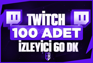 ⭐[SORUNSUZ]⚡TWİTCH 60DK'LIK 100 İZLEYİCİ⭐