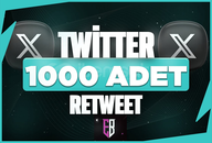 ⭐[SORUNSUZ]⚡TWİTTER 1000 RETWEET⭐