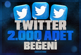 ⭐[SORUNSUZ] TWİTTER 2000 BEĞENİ⭐