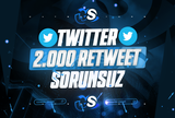 ⭐[SORUNSUZ] TWİTTER 2000 RETWEET⭐