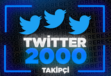 ⭐[SORUNSUZ] TWİTTER 2000 TAKİPÇİ⭐