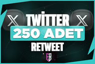 ⭐[SORUNSUZ]⚡TWİTTER 250 RETWEET⭐