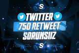 ⭐[SORUNSUZ] TWİTTER 750 RETWEET⭐