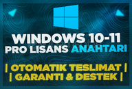 ⭐(SORUNSUZ) WİNDOWS 10/11 PRO KEY⭐