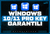 ⭐SORUNSUZ⭐Windows 10/11 Pro Key⭐