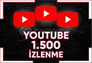 ⭐ [ SORUNSUZ ] YOUTUBE 1.500 İZLENME ⭐
