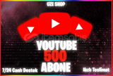 ⭐[Sorunsuz]Youtube 500 Abone | Garanti ⭐