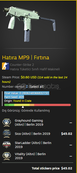 Souvenir MP9 | Storm (Ft) +50dolar sticker