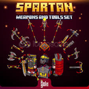 Spartan Animated Weapons and Tools Set