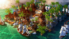 ⛏ SPAWN - Pandora Survival Spawn Map ⛏