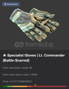 ★ Specialist Gloves | Lt. Commander BS ★ Specialist Gloves | Lt. Commander BS