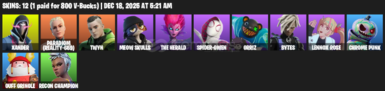 SPİDER-GWEN | RECON CHAMPİON | XANDER SPİDER-GWEN | RECON CHAMPİON | XANDER