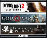 God of War + Dying Light 2 + Black Myth Wukong
