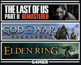 GOW Ragnarök + The Last of Us 2 + Elden Ring