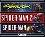Spider Man 2 + Miles Morales + Cyberpunk 2077
