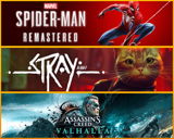 Spider-Man Remastered+ Stray+ AC Valhalla