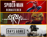 Spider-Man Remastered+ Stray+ Days Gone