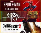 Spider-Man Remastered+ Stray+ Dying Light 2