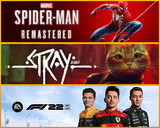 Spider-Man Remastered+ Stray+ F1 2022