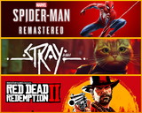 Spider-Man Remastered+ Stray+ RDR 2