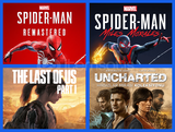 Spider R + Spider M + Uncharted + Last Of Us 1