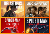 Spider R + Spider M + Uncharted + Last Of Us 1