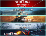 Spider + Gow + Tlou1 + Ragnarök+ Miles