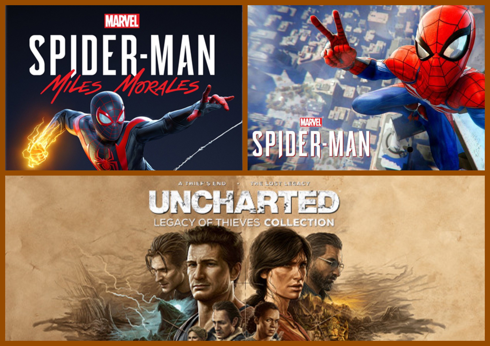 Spiderman/Miles Morales/Uncharted Spiderman/Miles Morales/Uncharted