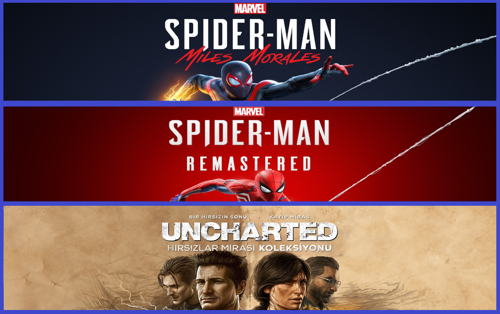 Spider Remastered + Miles Morales + Uncharted Spider Remastered + Miles Morales + Uncharted