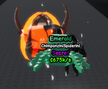 Spin a Brainrot Emerald Chimpanzini Spiderini