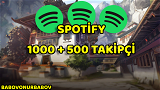 Spotify 1000 + 500 Takipçi
