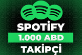 ⭐Spotify 1000 ABD'li Takipçi + 30 Gün Garanti⭐