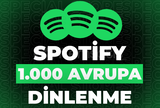 ⭐Spotify 1000 Avrupa Dinlenme + 30 Gün Garanti