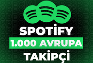 ⭐Spotify 1000 Avrupalı Takipçi + 30 Gün Garanti