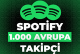 ⭐Spotify 1000 Avrupalı Takipçi + 30 Gün Garanti