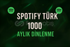 Spotify +1000 Aylık Türk Dinleyici 