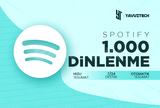 Spotify 1000 Dinlenme