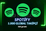 SPOTİFY 1.000 GLOBAL TAKİPÇİ - 30 GÜN GARANTİ