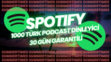 SPOTIFY 1000 PODCAST DİNLEYİCİ GARANTİLİ