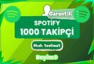 SPOTIFY 1.000 TAKİPÇİ / GARANTİLİ