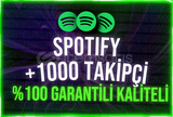 ⭐Spotify 1000 Takipçi [Garantili]⭐