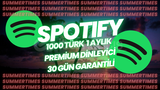 SPOTIFY 1000 TÜRK 1 AYLIK PREMİUM DİNLEYİCİ